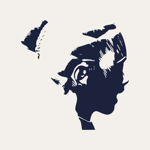 一张脸的素描图片下载