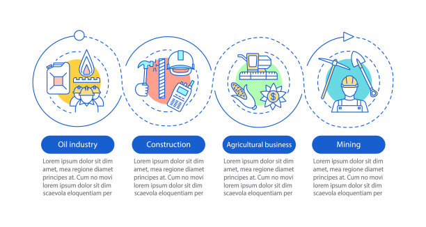 行业矢量信息图模板图片下载