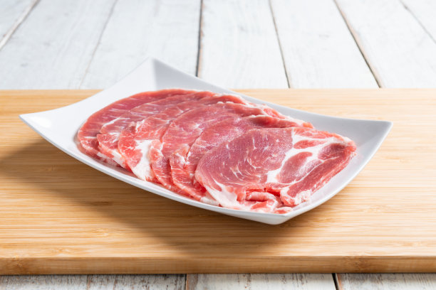 生鲜猪颈剁肉图片下载