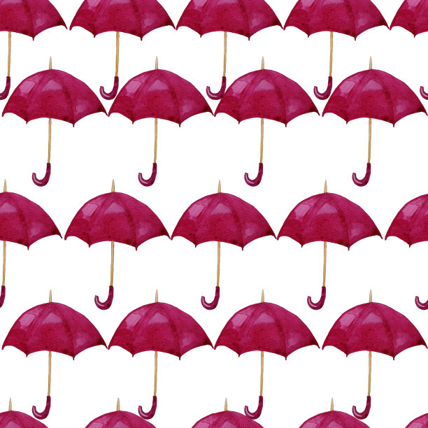 无缝图案与亮粉色伞图片下载