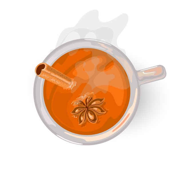 早餐或下午可饮用黄金丁香热饮。黄色,乌龙茶。马沙拉味的茶图片下载