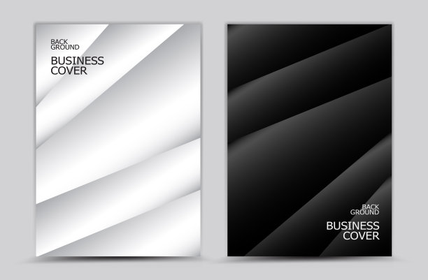 商业封面设计，黑白抽象背景矢量，图书封面，年报，宣传册传单，网页纹理，平面设计模板图片下载