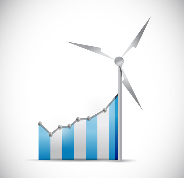 蓝色商业图形插图设计图片下载