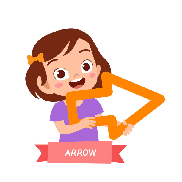 快乐可爱的孩子们研究许多形状的多边形图片下载