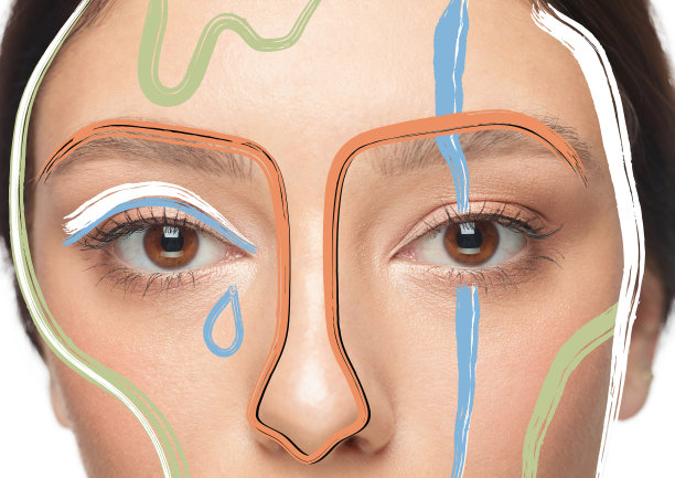 美丽女人肖像面部具有完美的皮肤，艺术理念图片下载