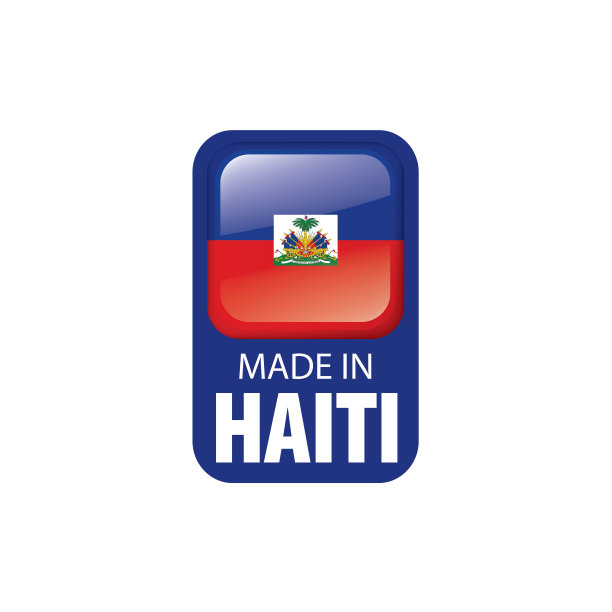 海地国旗，矢量插图在白色的背景图片下载