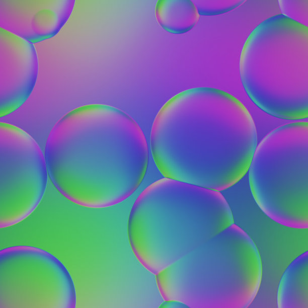 无缝多色抽象气泡背景图片下载