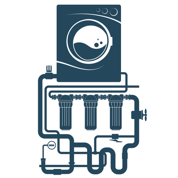 洗衣机和水管系统图片下载