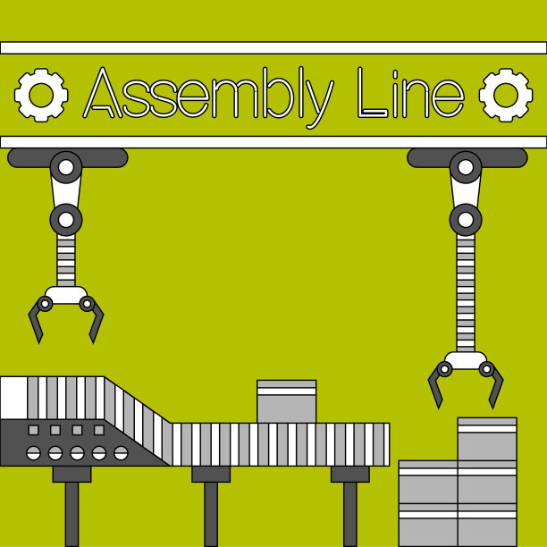 装配线的海报图片下载