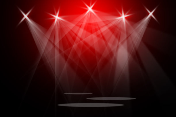 音乐会的舞台背景是泛光灯图片下载
