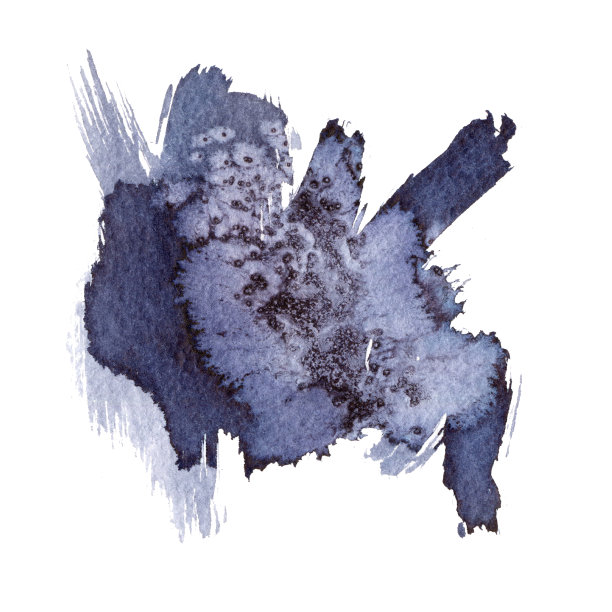 明亮的水彩灰色污渍滴。图片下载