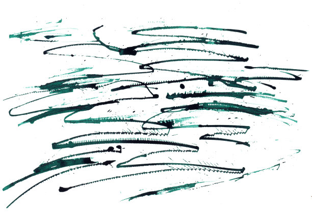 明亮的水彩翡翠染色滴图片下载