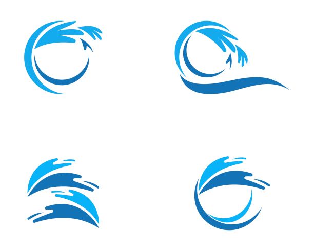 水波飞溅图标模板图片下载