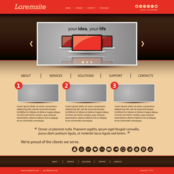 一页网站模板图片下载