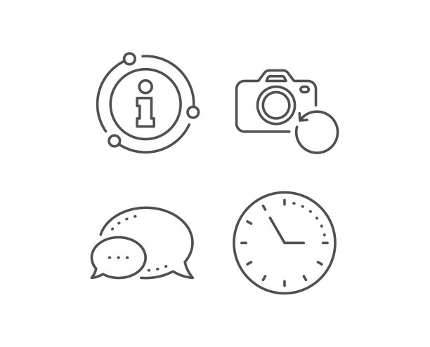 恢复照片相机线图标。备份数据的信号。恢复信息。向量图片下载