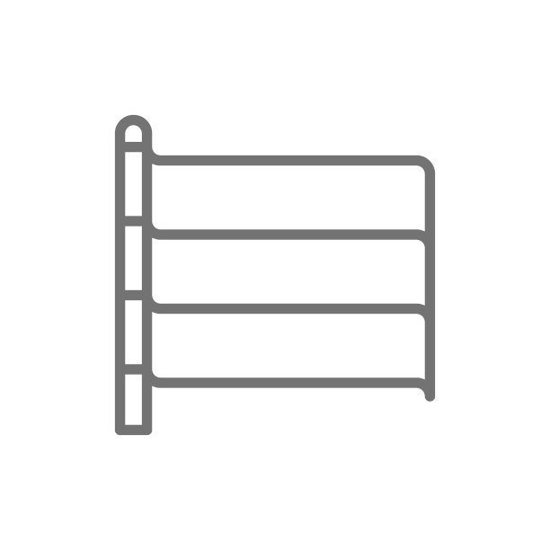 德国国旗线条图标。在白色背景上隔离图片下载