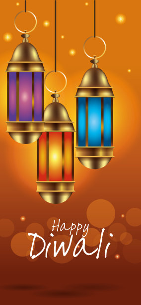 快乐排灯节印度庆祝设计图片下载