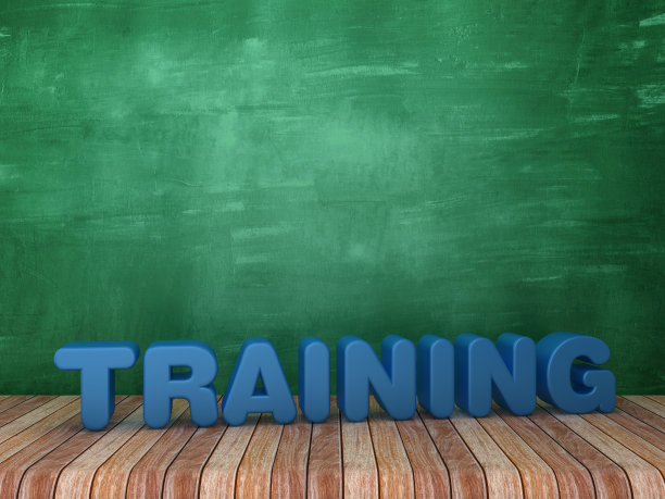 3D文字训练黑板背景- 3D渲染图片下载