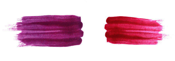 抽象水彩条纹白色背景。孤立。手绘背景。水彩画刷在纸上的污渍。紫色红色。图片下载