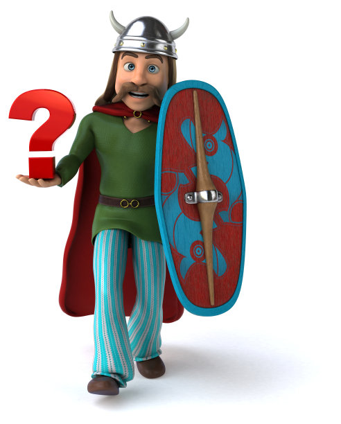 有趣的高卢- 3D插图图片下载