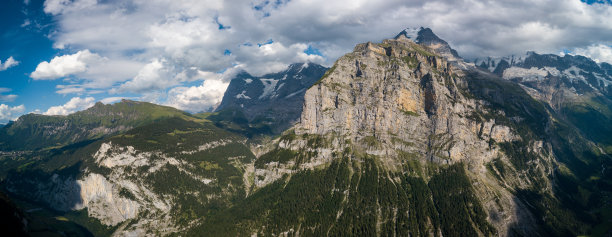 全景或劳特布伦宁山谷图片下载