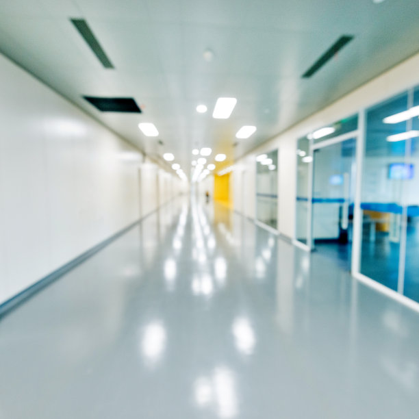 医院里的空走廊图片下载
