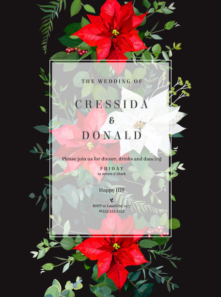 季节植物载体设计框架图片下载