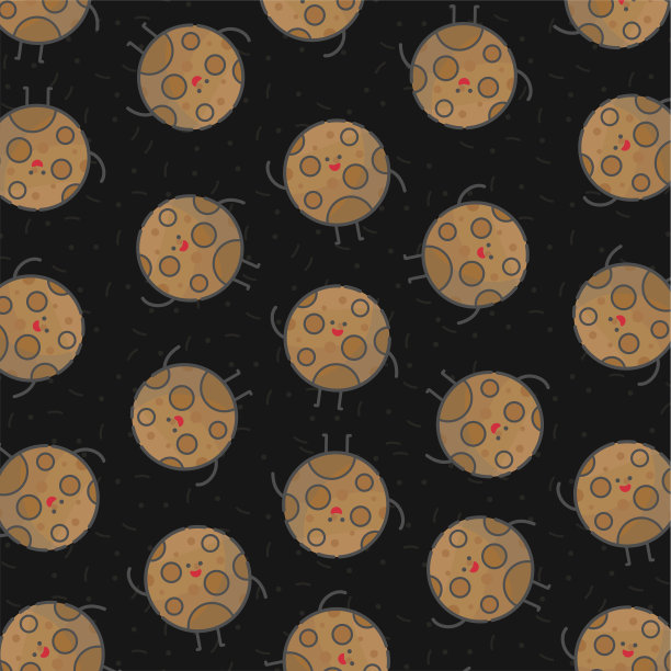 一个可爱的水星插图背景为你图片下载