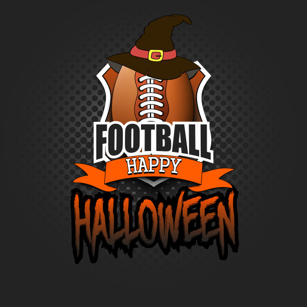 戴着女巫帽的足球，万圣节快乐图片下载