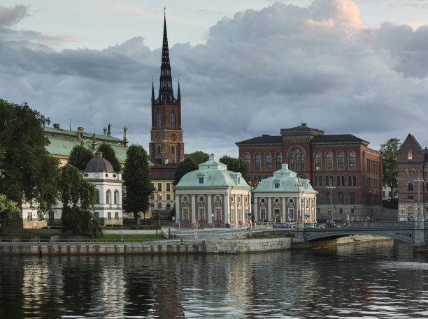 瑞典斯德哥尔摩附近的建筑物。图片下载