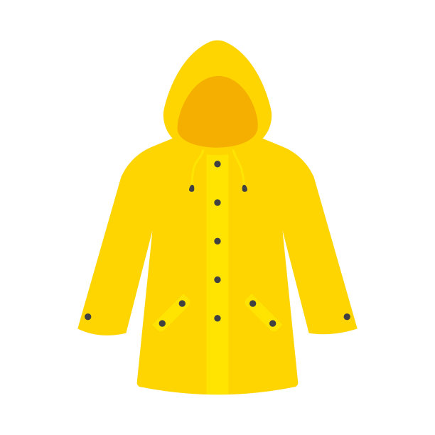 黄色雨衣防水服图片下载