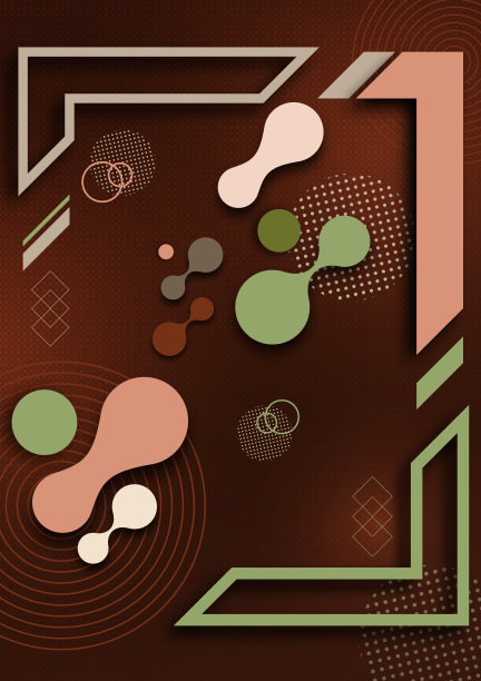 抽象流体和现代元素，分子，几何框架。动态颜色、形状和线条。时尚的模板封面设计的小册子，网页横幅，传单或海报。图片下载