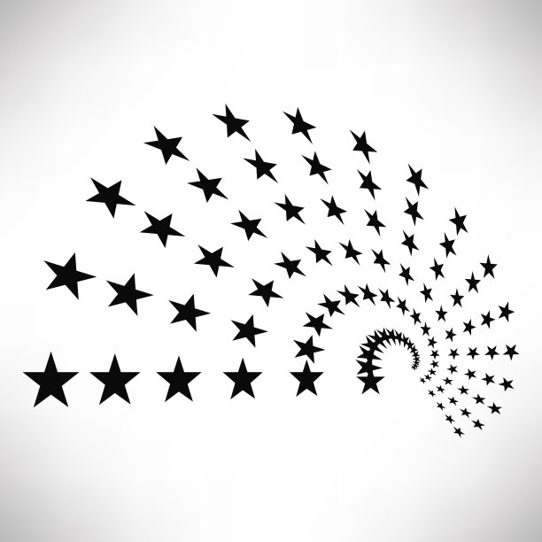 星圆元素，半色调射线孤立在白色背景。黑色的标志。几何形状。矢量插图。图片下载