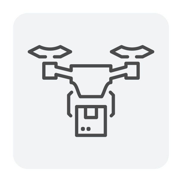 无人驾驶飞机图标黑图片下载