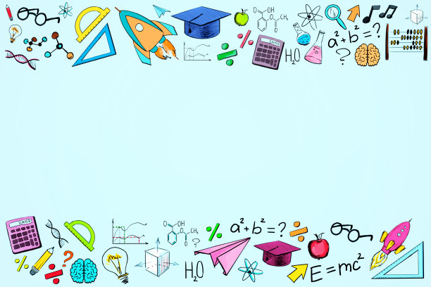 创意蓝色教育小品图片下载