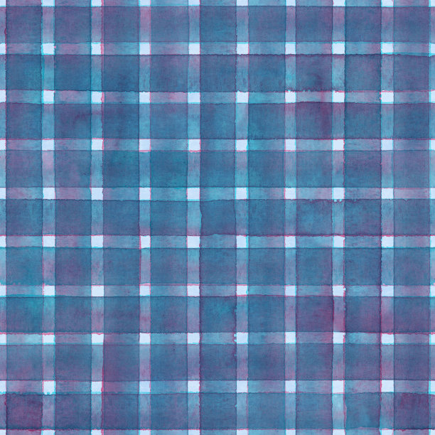 水彩条纹格子无缝图案。彩色条纹背景图片下载