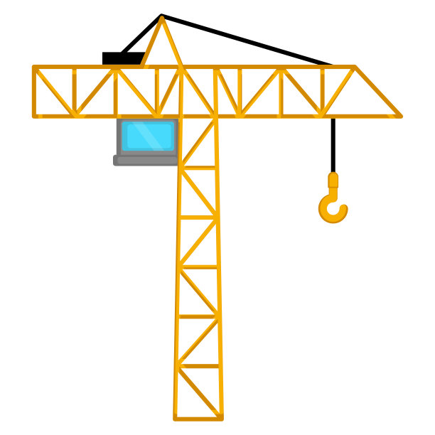 孤立的起重机的形象图片下载