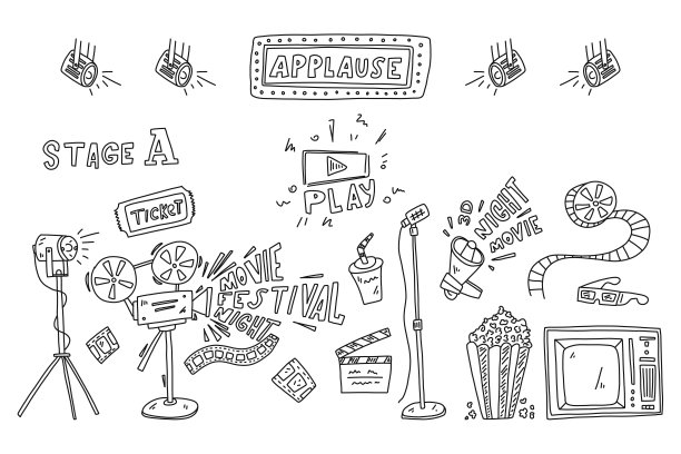 见闻海报题词掌声、小品。图片下载