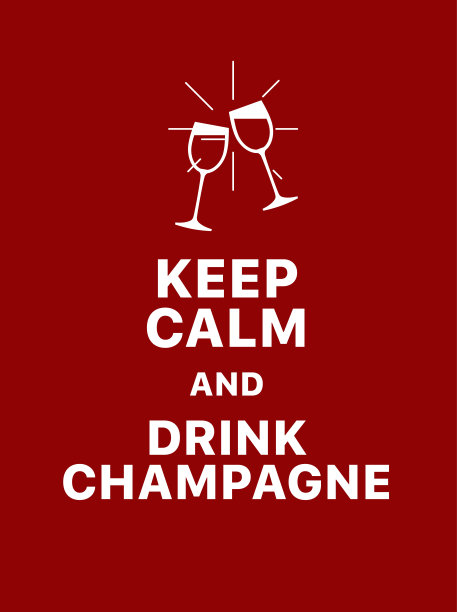 保持冷静，喝香槟图片下载