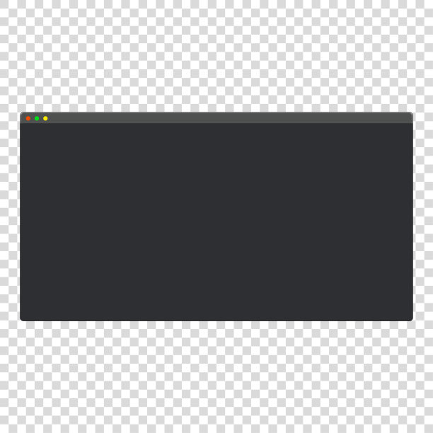 暗主题现代空白电脑窗口向量图片下载
