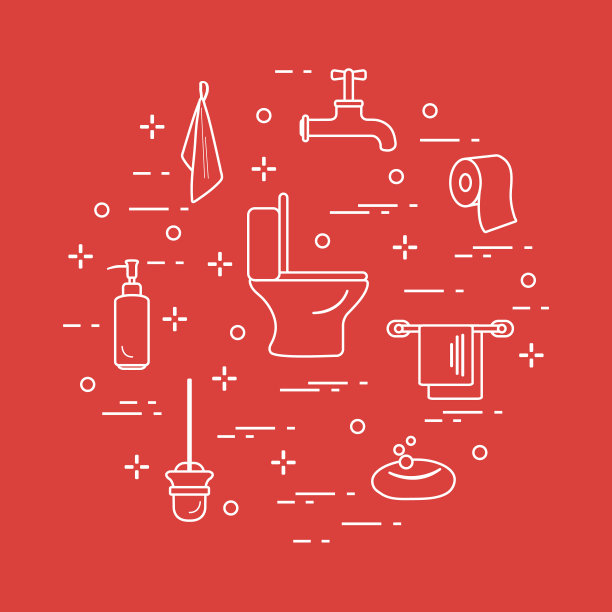 卫生间和浴室配件。图片下载