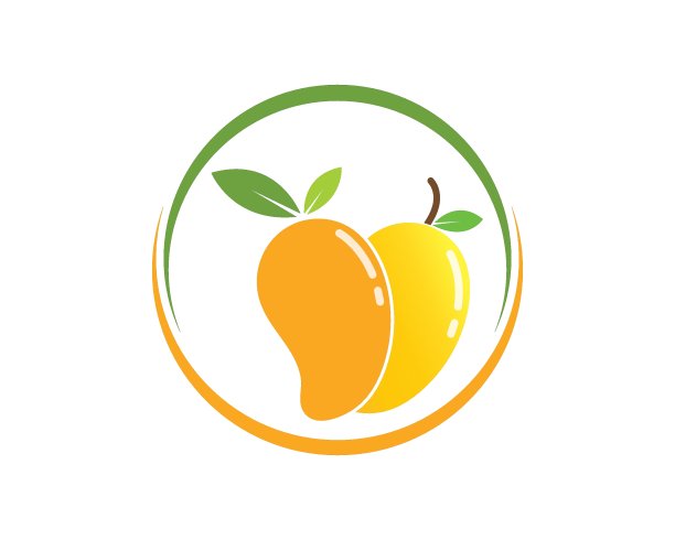芒果水果矢量插图标志图片下载