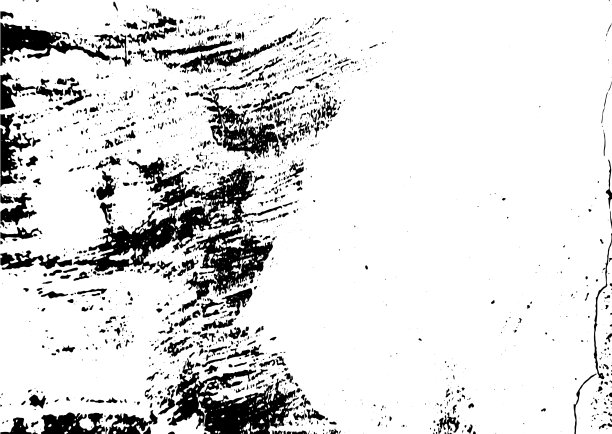 黑白垃圾城市纹理向量与复制空间。抽象的插图表面灰尘和粗糙的墙壁背景与空模板。遇险或污垢和伤害效果概念-向量图片下载