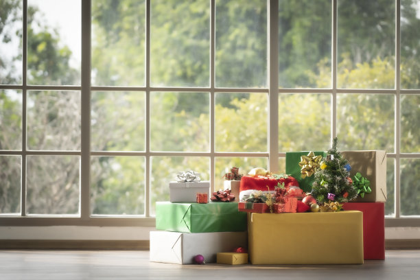 新年或圣诞礼物盒图片下载