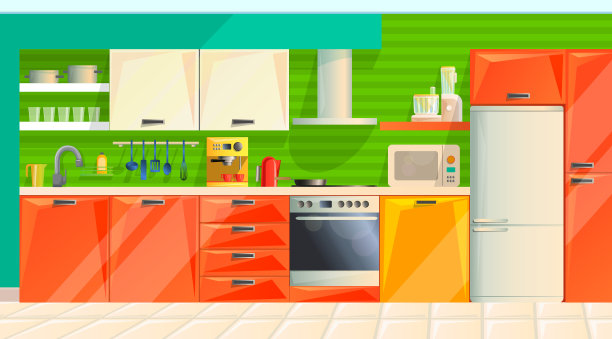 厨房水槽与干净的盘子和配件，秩序和舒适。图片下载