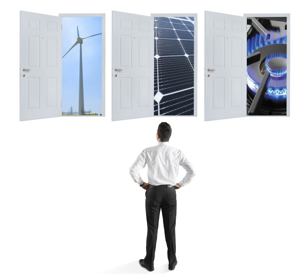 选择环保能源的商人图片下载