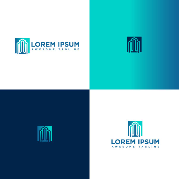 房地产企业标志模板图片下载