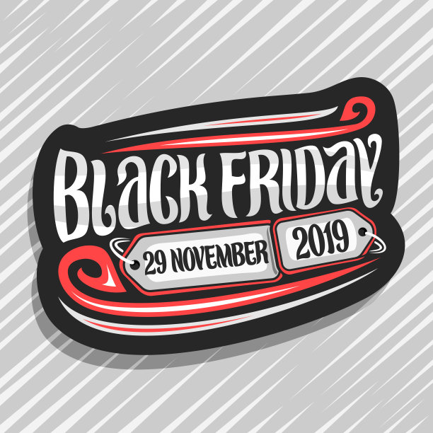 黑色星期五的矢量标签图片下载