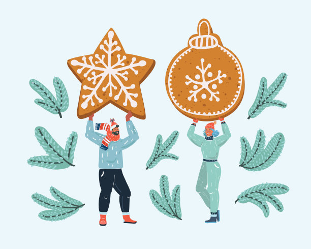 甜姜饼在夫妇手中图片下载