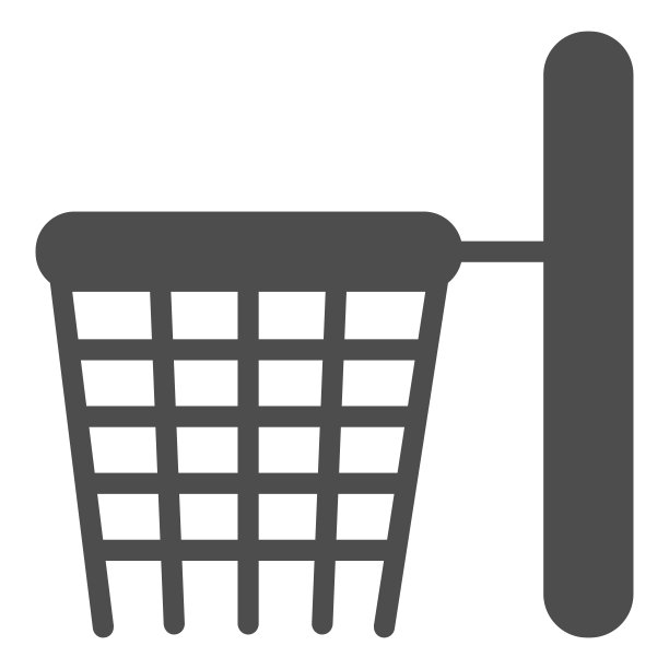 篮球网立体图标。环矢量插图孤立在白色。篮子字形风格的设计，为网页和应用程序设计。Eps 10。图片下载